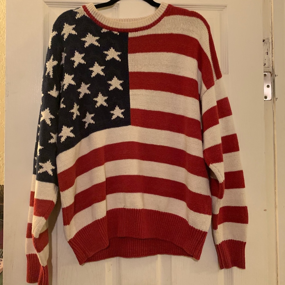 American Flag Sweater